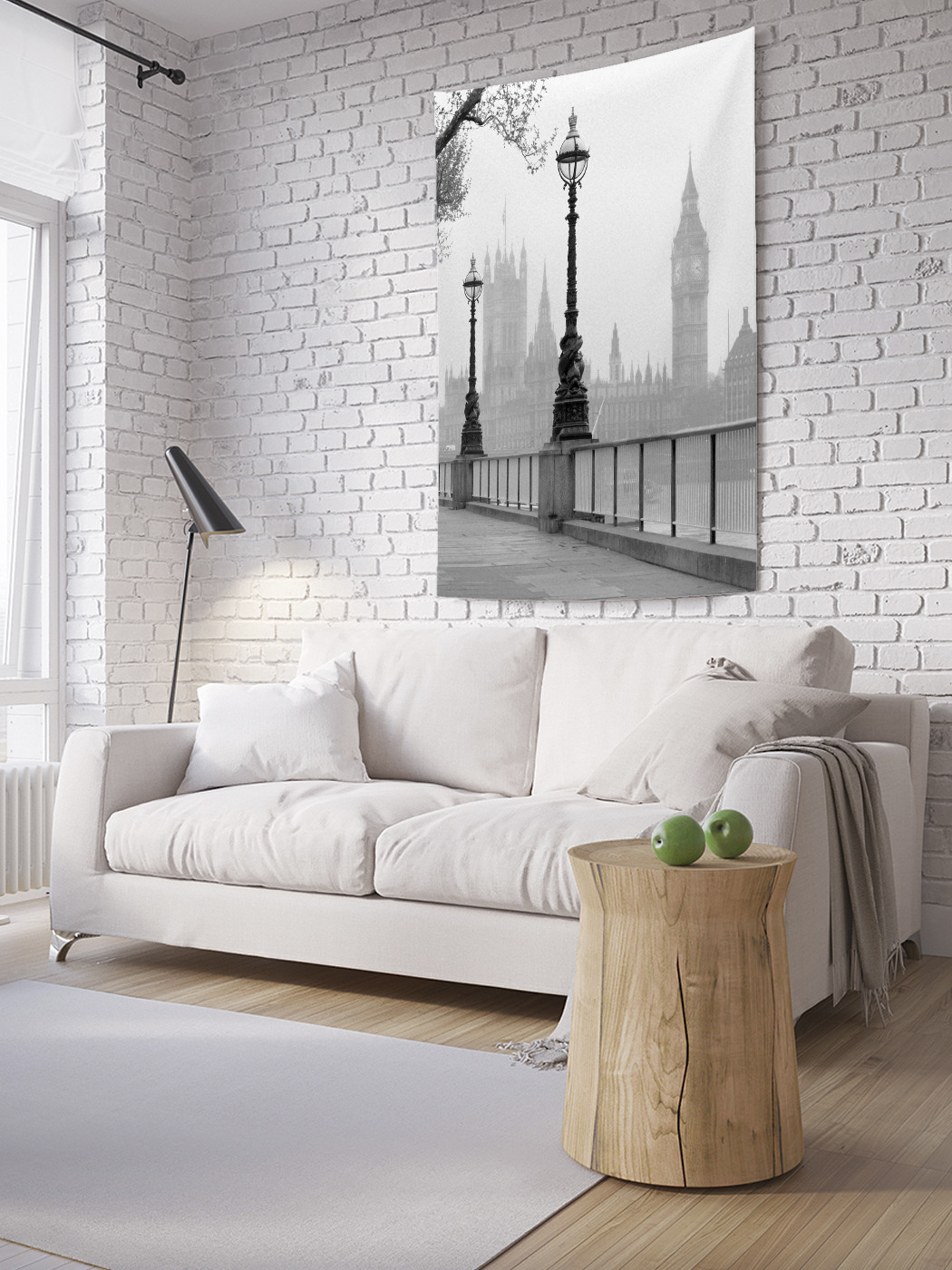 

Вертикальное фотопанно на стену JoyArty Напротив биг бена 150x200 см, Напротив биг бена