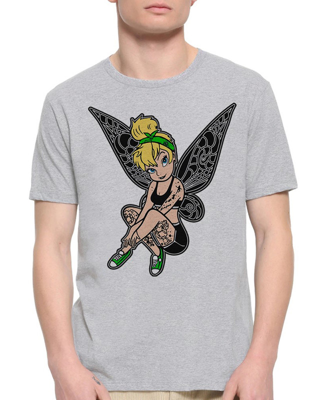 

Футболка мужская Dream Shirts Рок Тинкер Белл Питер Пэн серая S, "Рок Тинкер Белл Питер Пэн"