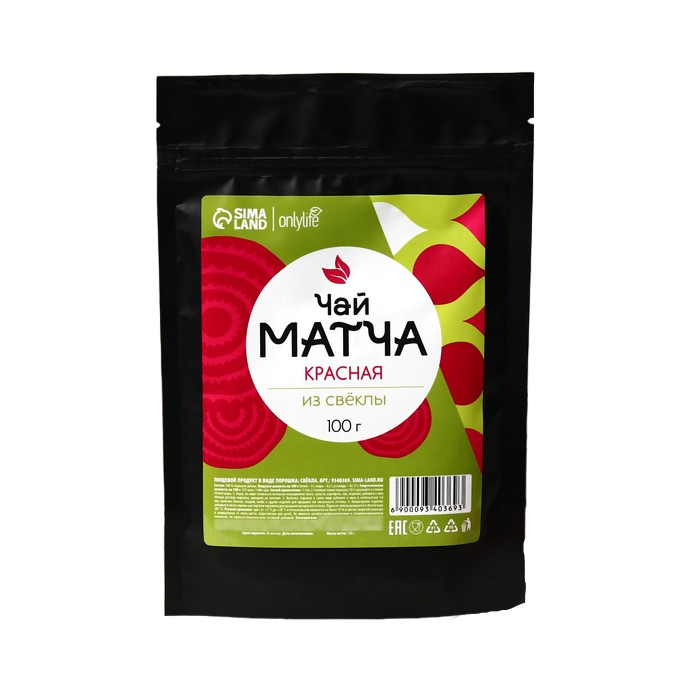 Onlylife Матча красная, укрепление иммунитета, ускорение обмена веществ, 100 г.