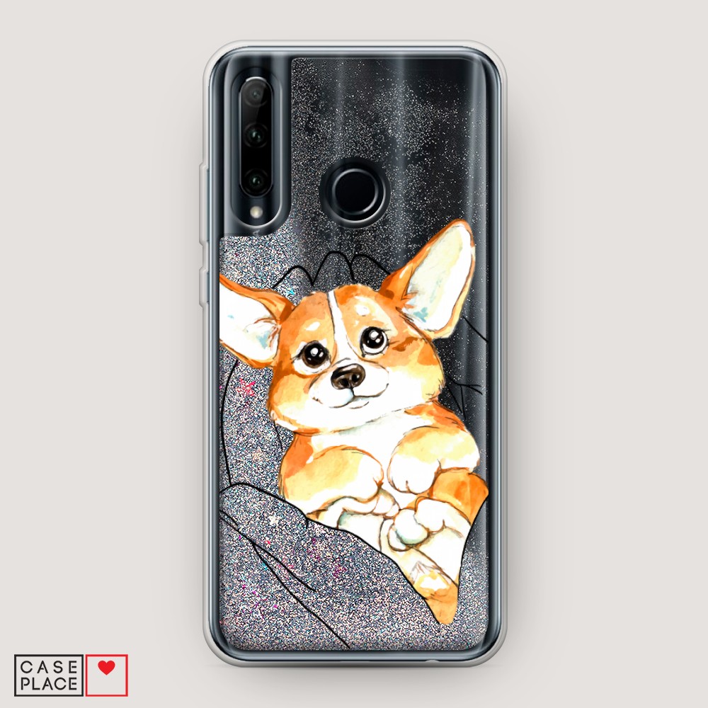 

Чехол Awog на Honor 10i "Корги в ладошках", Разноцветный, 68891-1