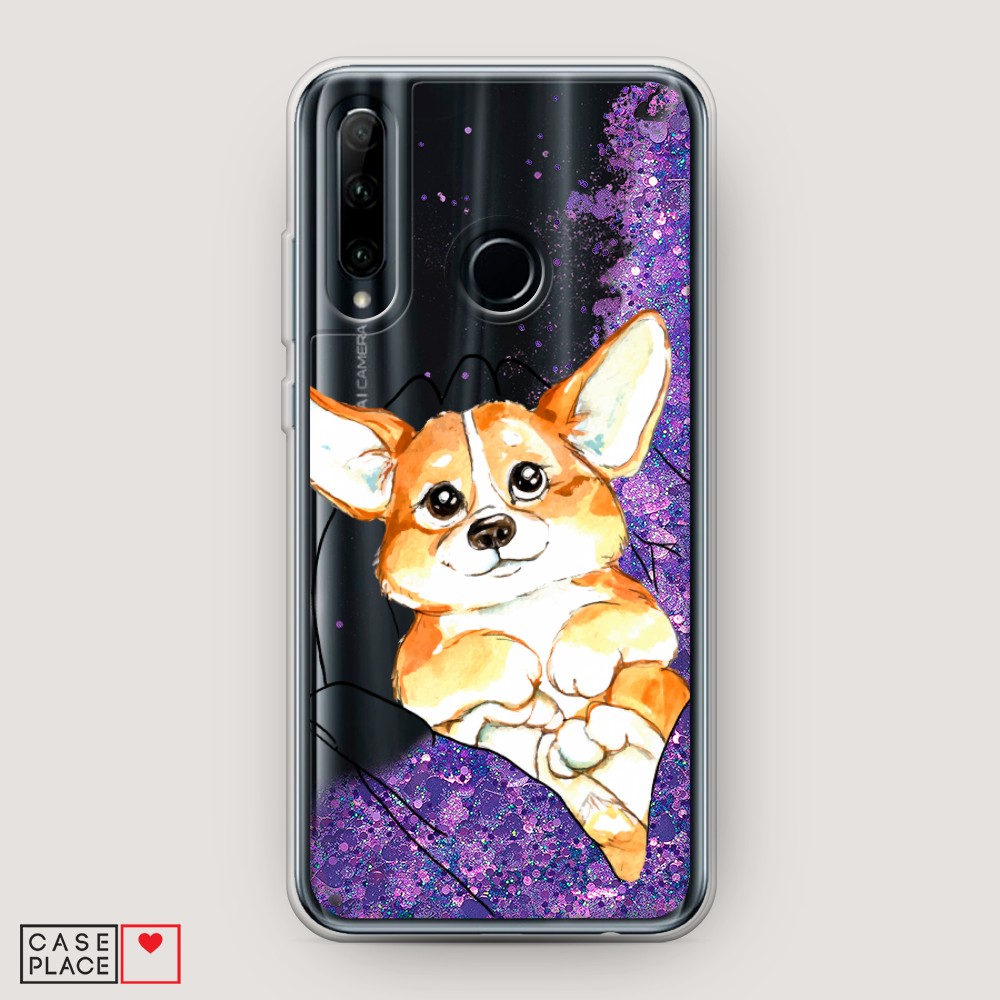 

Чехол Awog на Honor 10i "Корги в ладошках", Разноцветный, 68892-1