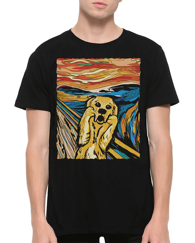

Футболка мужская Dream Shirts Крик Песика Эдвард Мунк черная 2XL, "Крик Песика Эдвард Мунк"