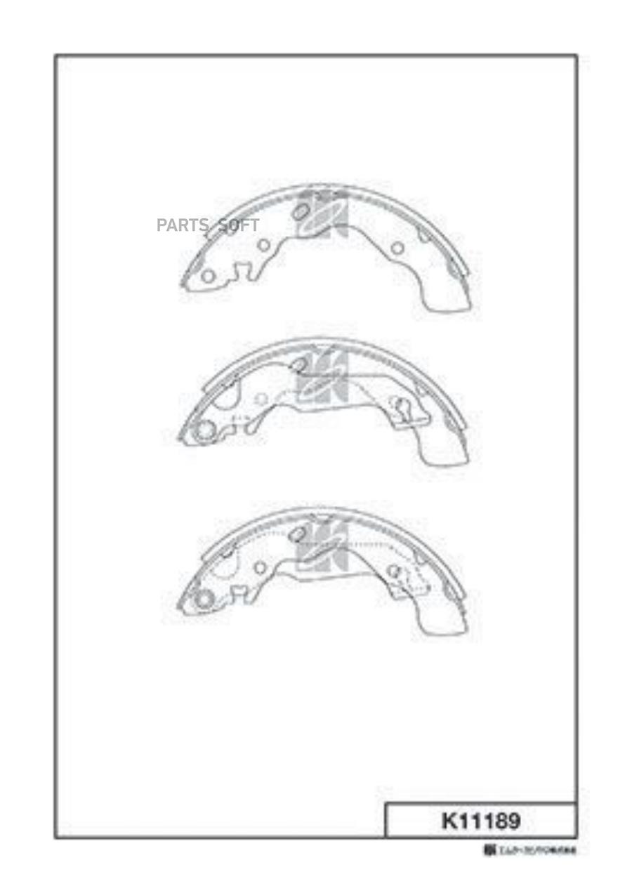 

Тормозные колодки Kashiyama барабанные K11189