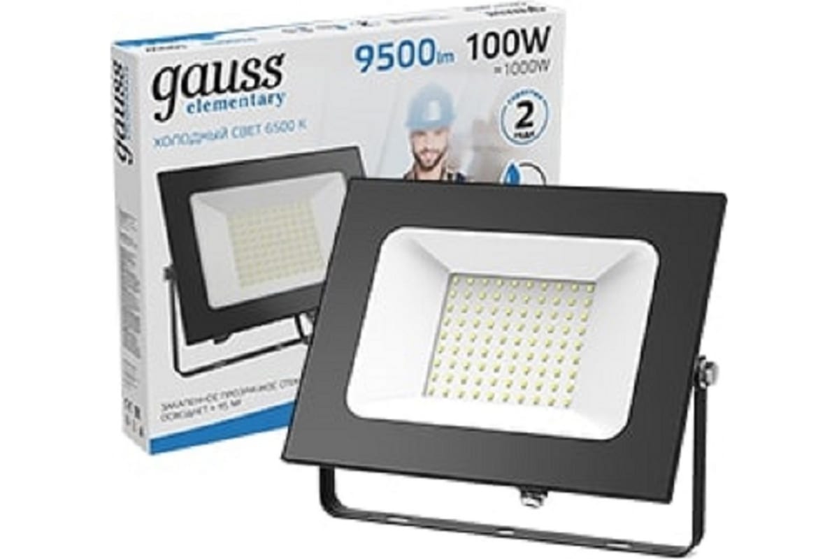 

Прожектор уличный GAUSS 613100100, 100Вт