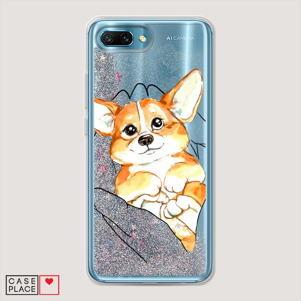 

Чехол Awog на Honor 10 "Корги в ладошках", Разноцветный, 65391-1