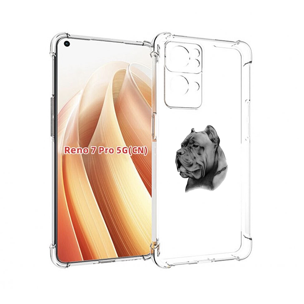

Чехол MyPads грозный бульдог для OPPO Reno7 Pro 5G, Прозрачный, Tocco
