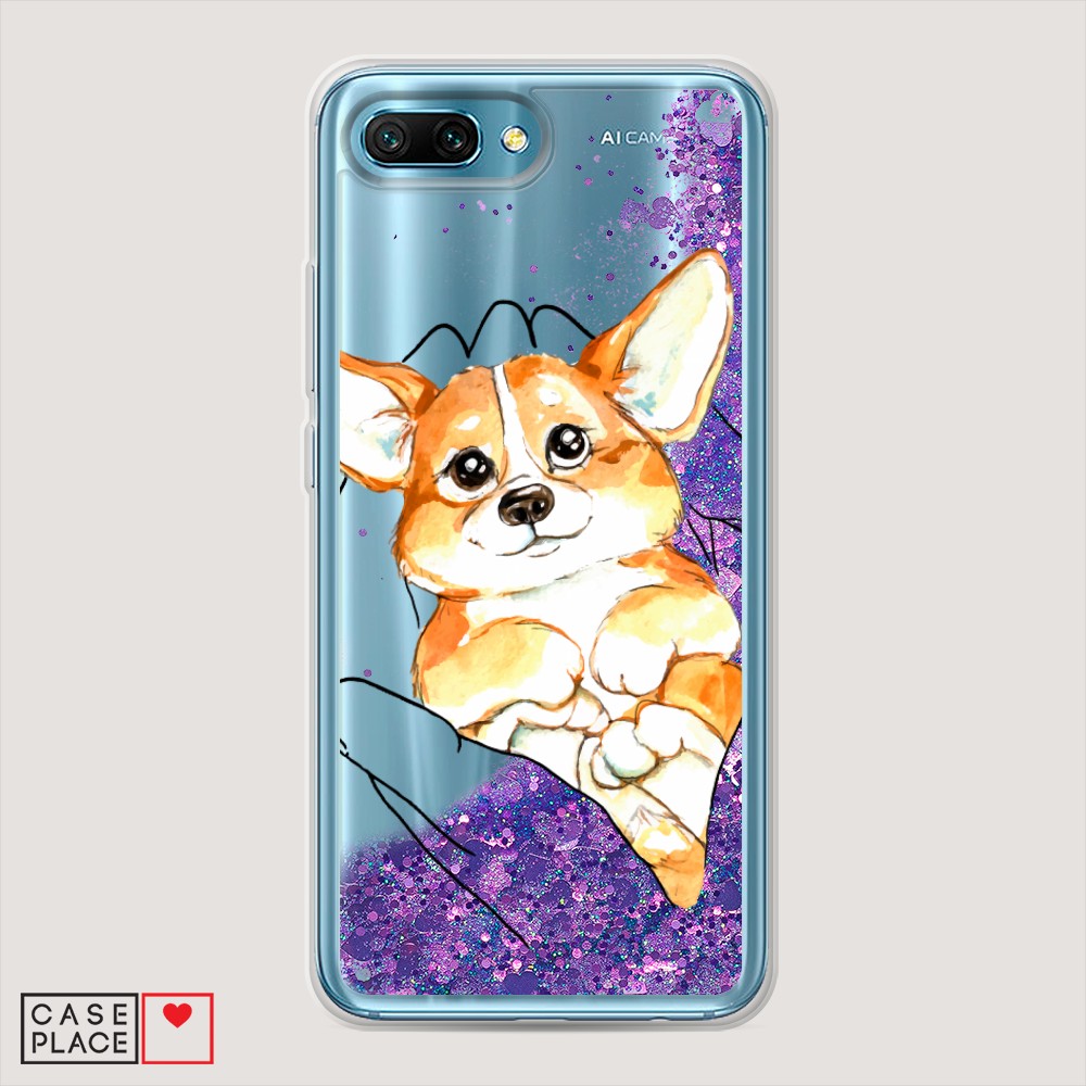 

Чехол Awog на Honor 10 "Корги в ладошках", Разноцветный, 65392-1