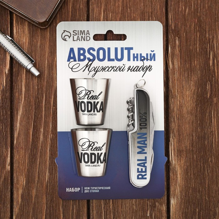 Подарочный набор ABSOLUT MODE FORREST 9785234, мультитул, стопки 600015222476