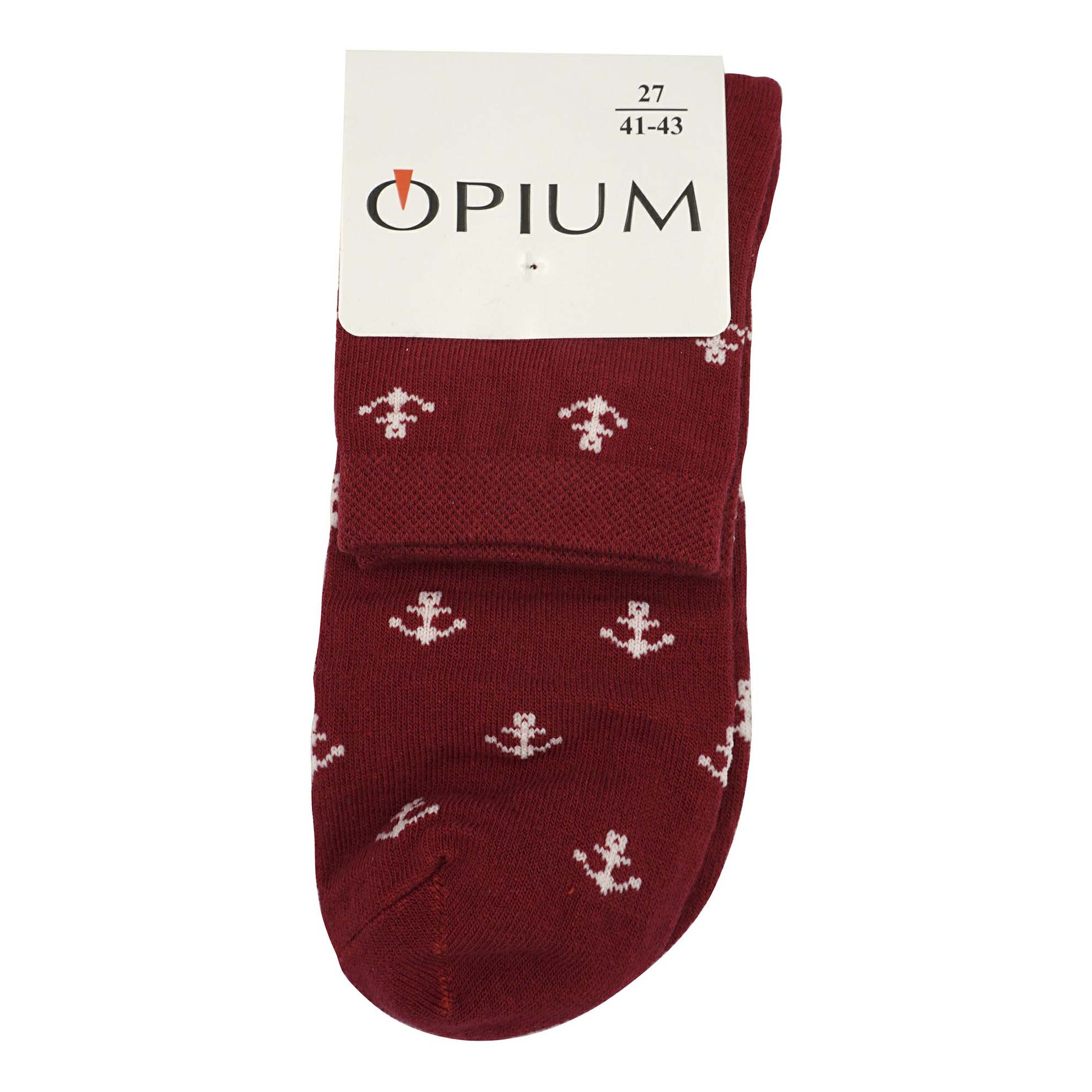 

Носки мужские Opium бордовые 27