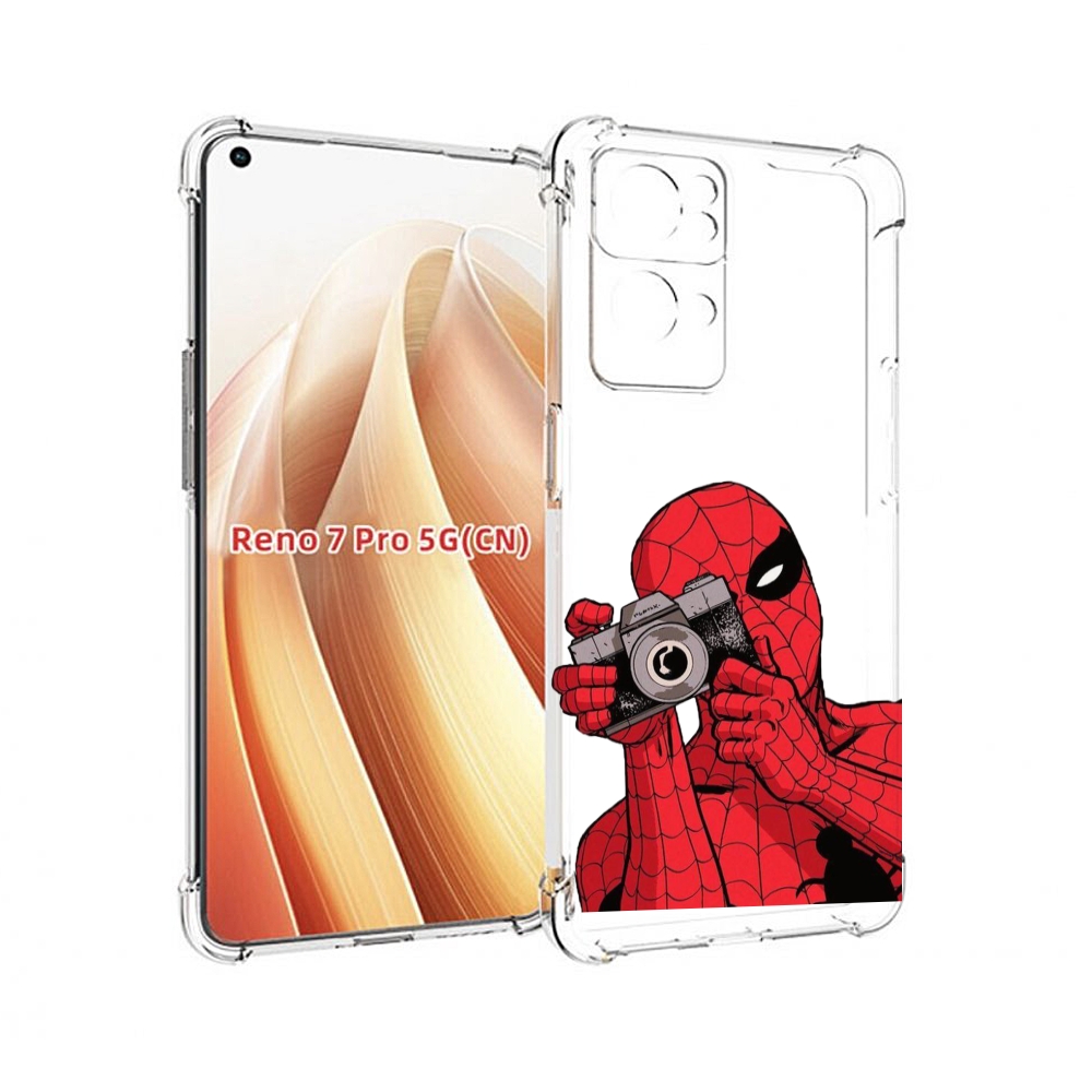 

Чехол MyPads человек паук фотограф детский для OPPO Reno7 Pro 5G, Прозрачный, Tocco