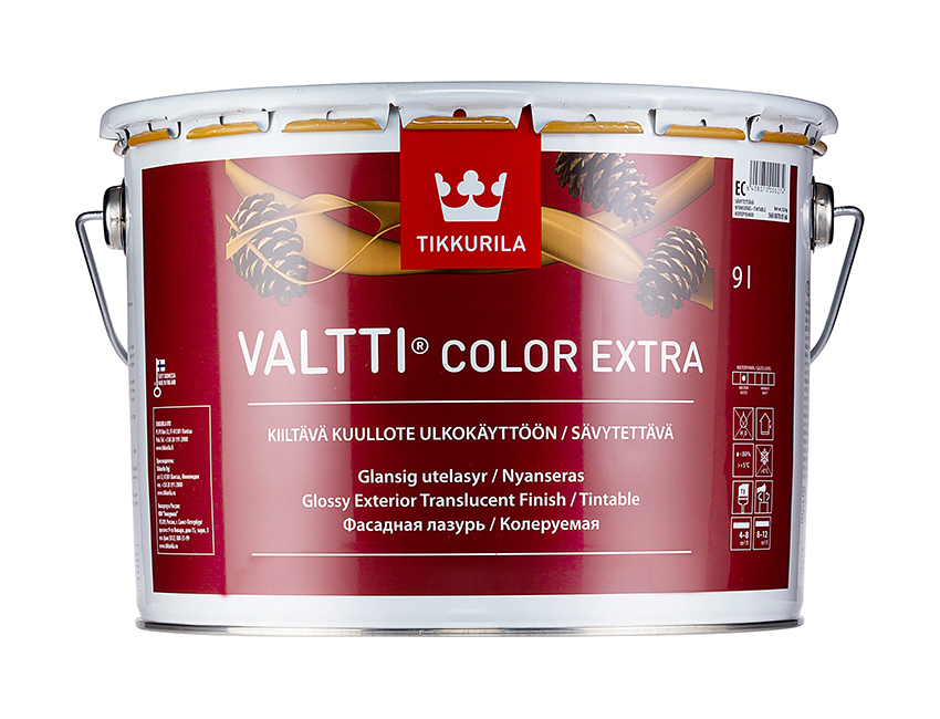 

Фасадная лазурь Tikkurila Valtti Color Extra колеруемая 9 л