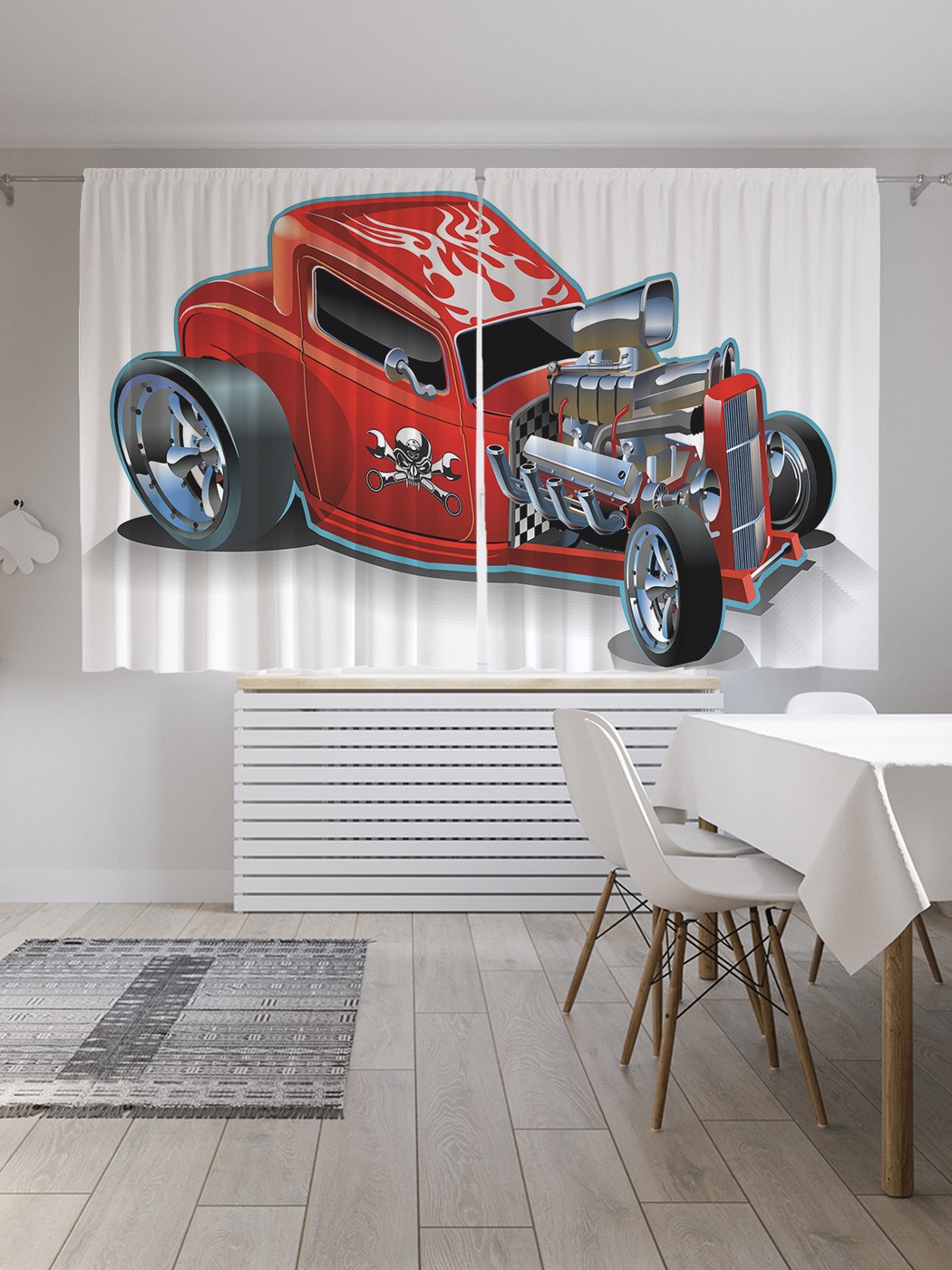 

Классические шторы JoyArty "Гоночная машинка", серия Oxford DeLux, 2 полотна 145x180 см, Гоночная машинка