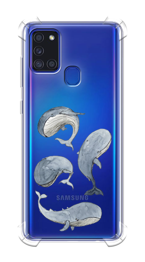 

Чехол Awog на Samsung Galaxy A21s / Самсунг A21s "Киты", Разноцветный, 2100251-1