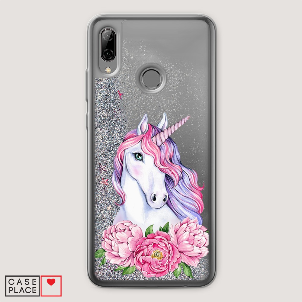 

Чехол Awog на Huawei P Smart 2019/Honor 10 Lite "Единорог с пионами", Разноцветный, 67591-1