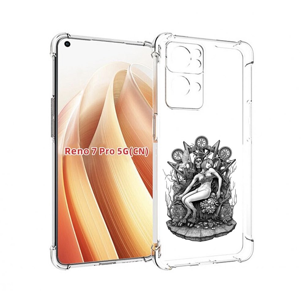 

Чехол MyPads девушка на троне для OPPO Reno7 Pro 5G, Прозрачный, Tocco