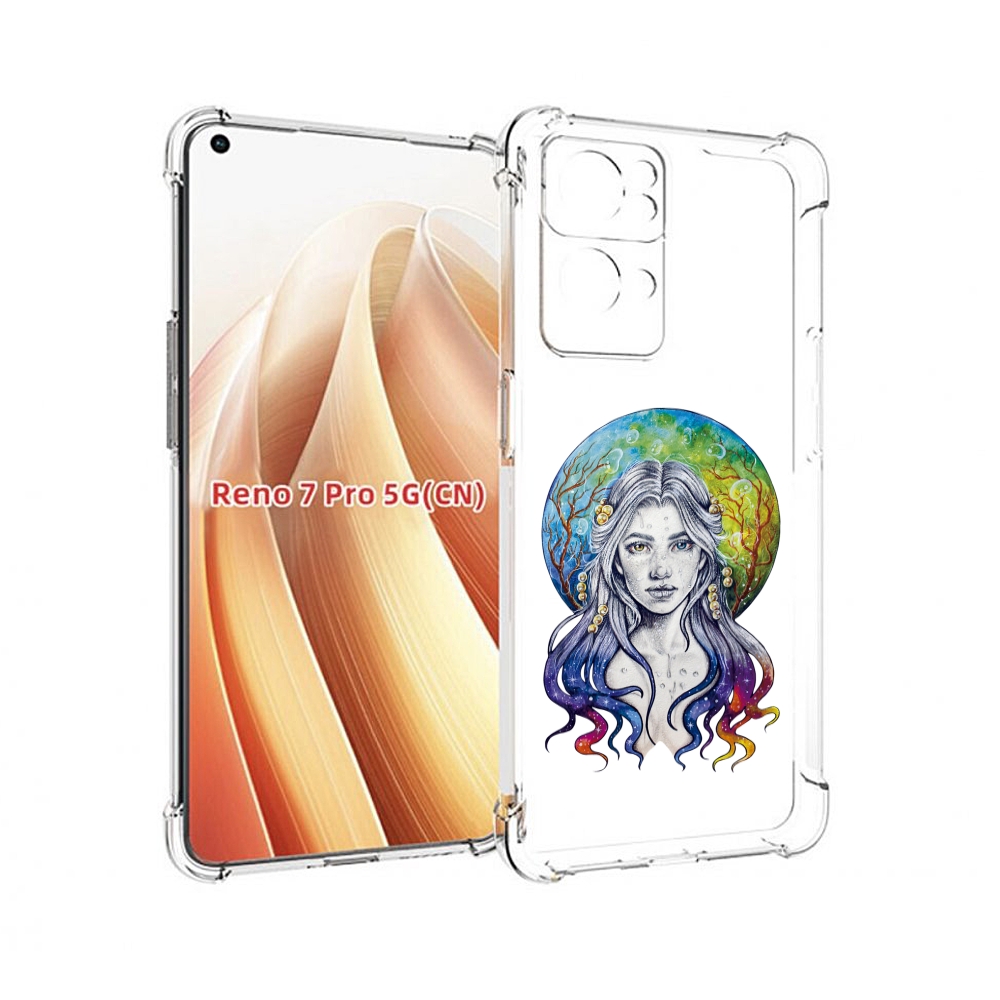 

Чехол MyPads девушка с красивыми волосами для OPPO Reno7 Pro 5G, Прозрачный, Tocco