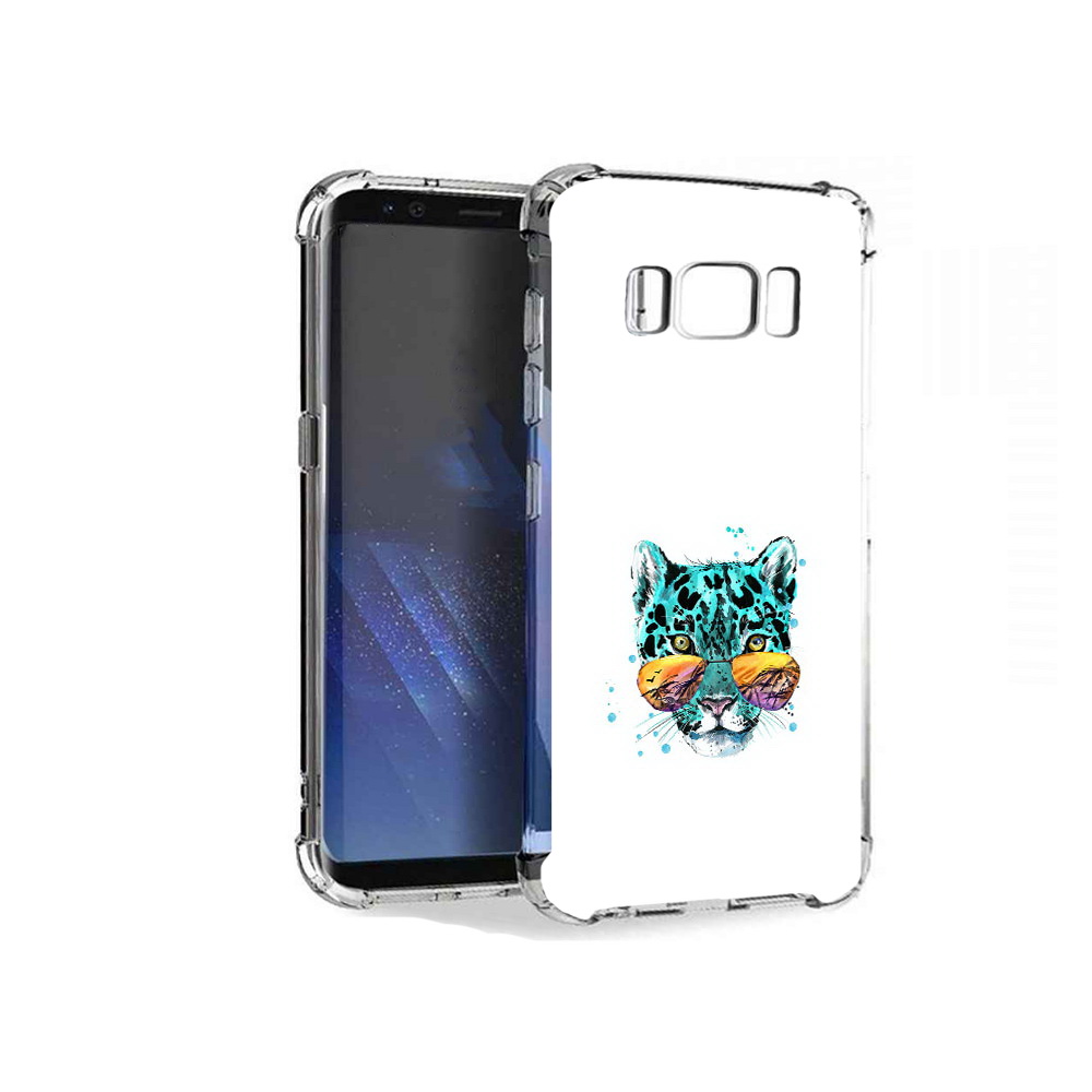 

Чехол MyPads Tocco для Samsung Galaxy S8+ голубой лео, Tocco
