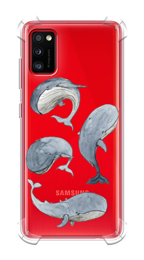 

Чехол Awog на Samsung Galaxy A41 / Самсунг A41 "Киты", Разноцветный, 2100451-1