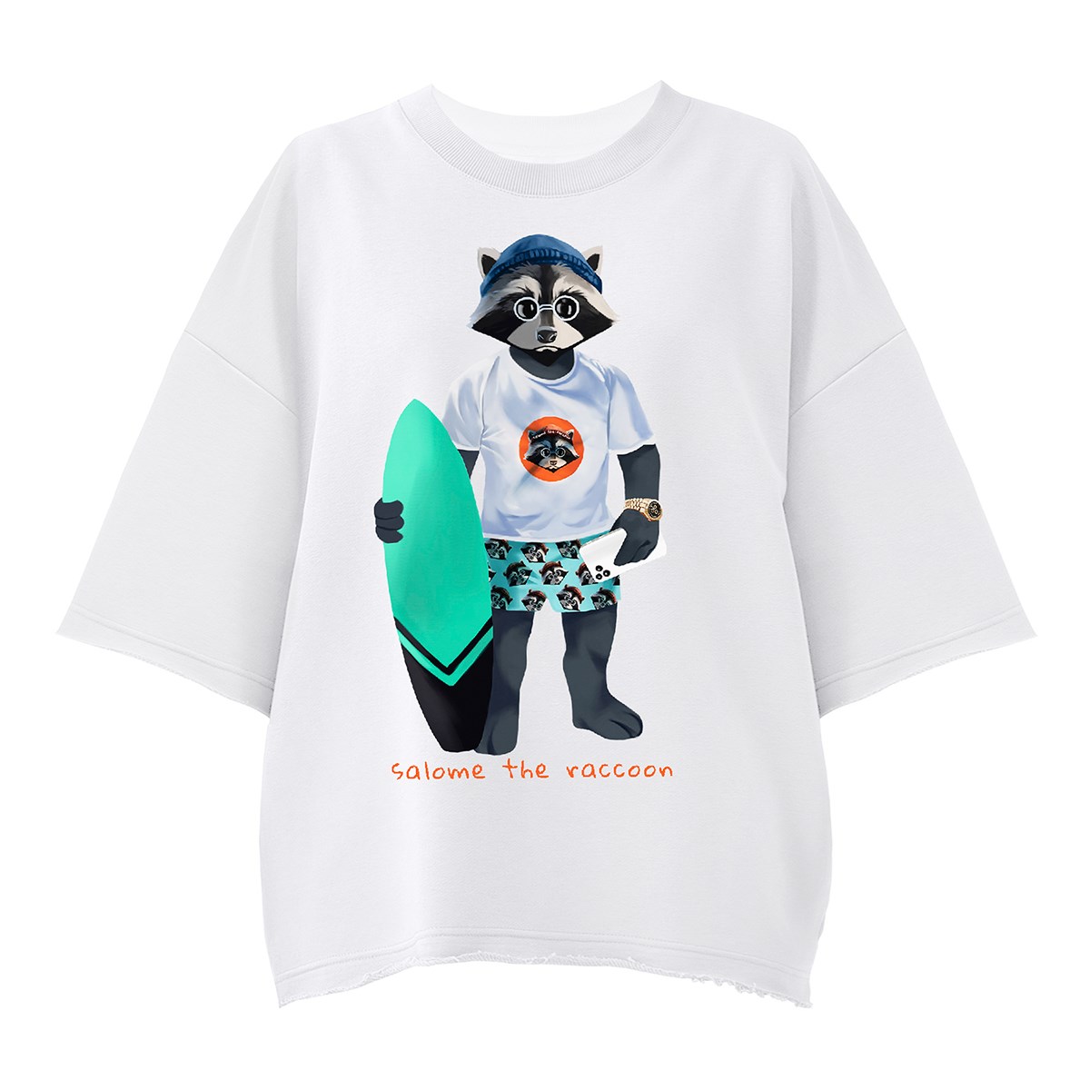 

Свитшот женский Salome The Raccoon 50730 белый L, 50730