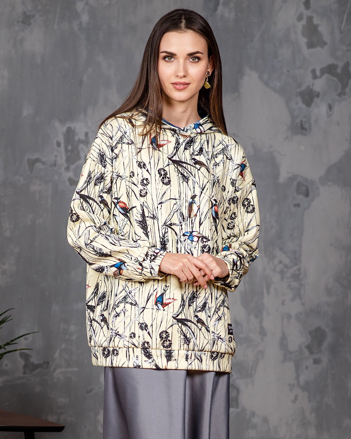 

Худи женское SAHAR Art lab OHPP бежевое 42-46 RU, Бежевый, OHPP