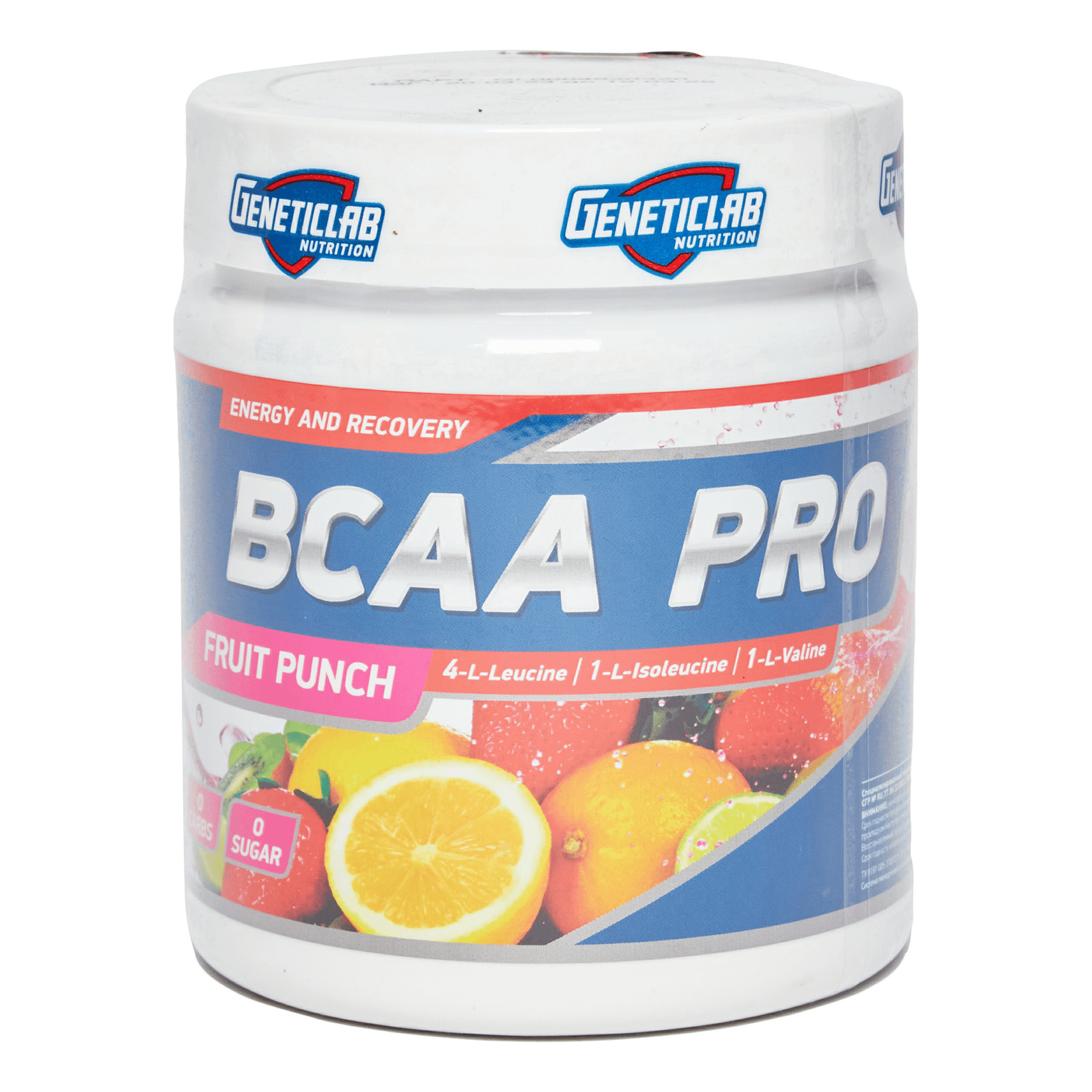 GeneticLab Nutrition Pro BCAA 250 г, фруктовый пунш