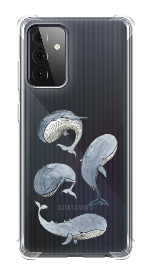 

Чехол Awog на Samsung Galaxy A72 / Самсунг A72 "Киты", Разноцветный, 2101951-1