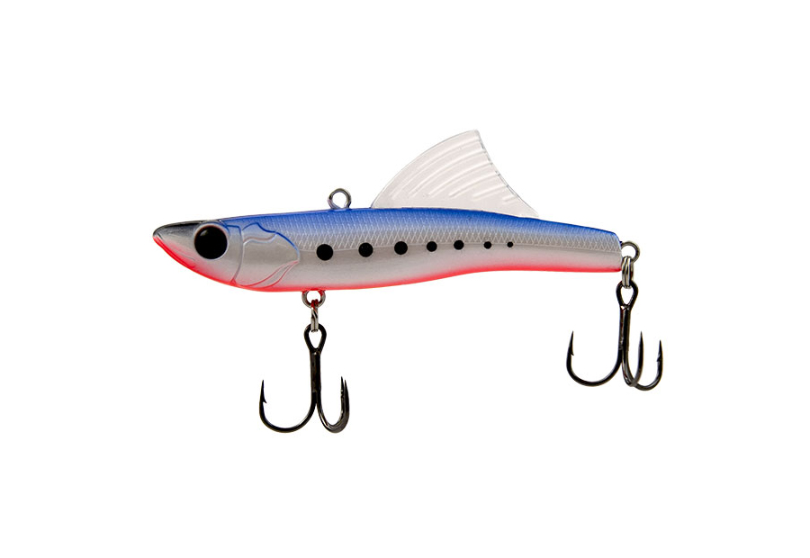 

Виб ECOPRO Sandra 90мм 25г 085 Milk Blue Shad, Голубой;белый;красный, EPVBS90-085