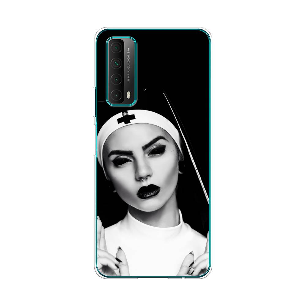 

Чехол Awog на Huawei P Smart 2021 "Черная монашка", Разноцветный, 6104750-9