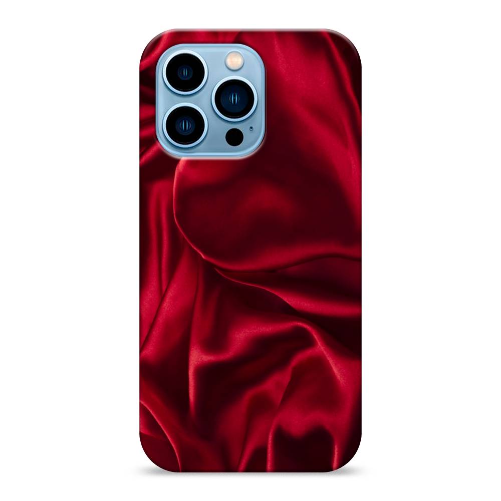 

Пластиковый чехол "Текстура красный шелк" на Apple iPhone 13 Pro, 14320-2