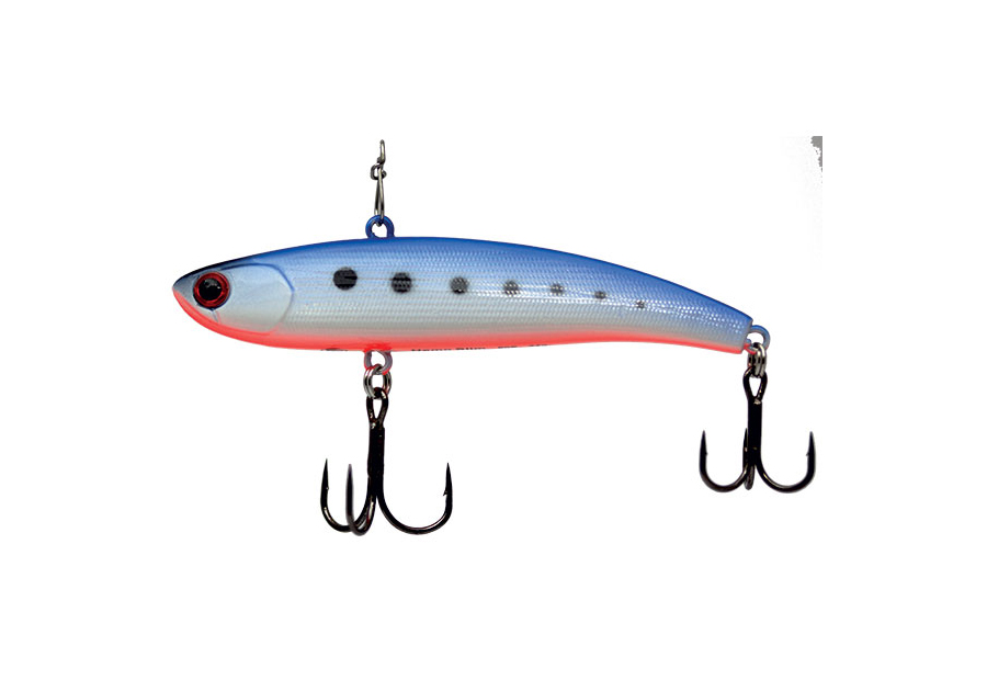 

Виб ECOPRO Nemo Slim 80мм 17г 085-Milk Blue Shad, Голубой;белый;красный, EPVNS80/17S-085