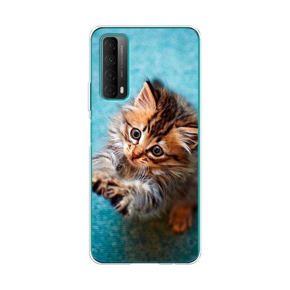 

Чехол Awog на Huawei P Smart 2021 "Котенок просит есть", Разноцветный, 6104750-2