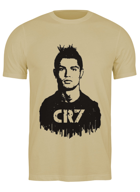 

Футболка мужская Printio Ronaldo 7 бежевая 2XL, Бежевый, Ronaldo 7