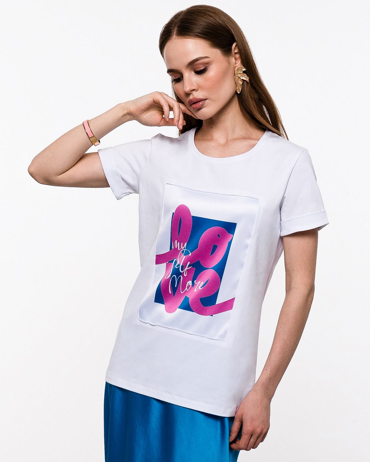 

Футболка женская SAHAR Art lab OFSK белая L, Белый, OFSK