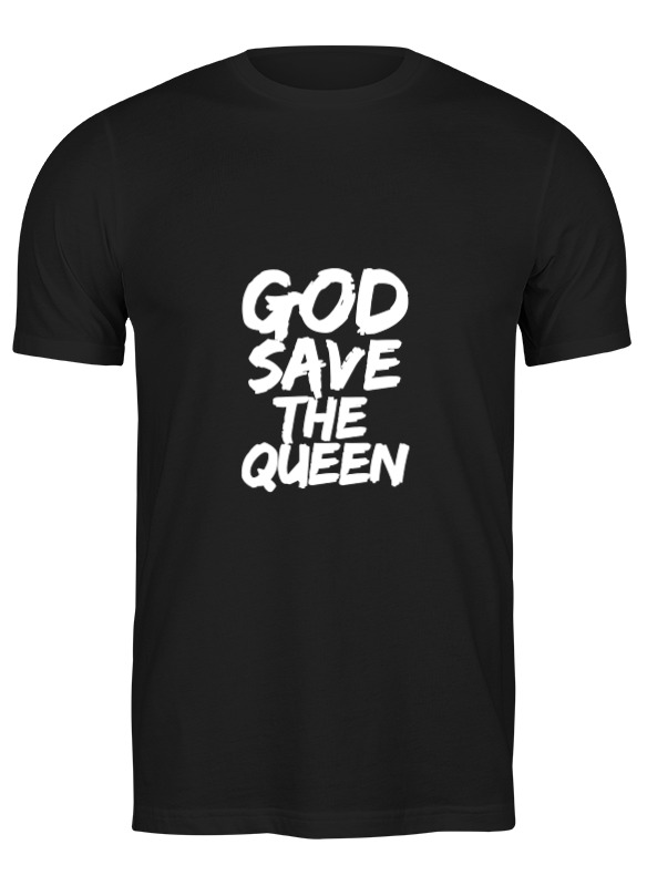 

Футболка мужская Printio God save the queen (боже, храни королеву) черная S, Черный, God save the queen (боже, храни королеву)