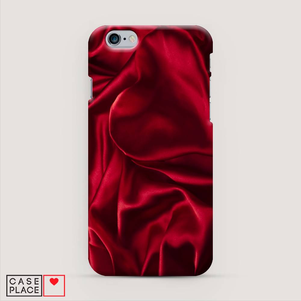 

Пластиковый чехол "Текстура красный шелк" на Apple iPhone 6S, 0104S20-2