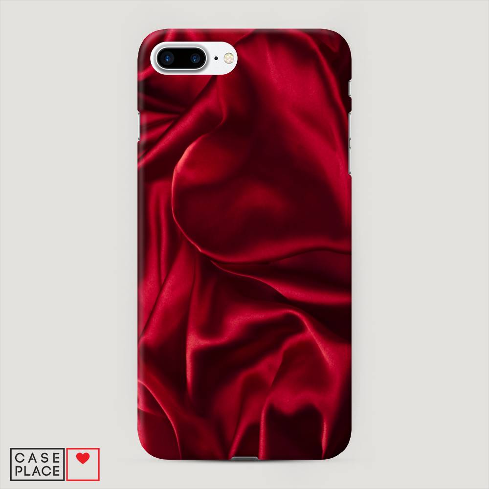 

Пластиковый чехол "Текстура красный шелк" на Apple iPhone 7 Plus, 10720-2