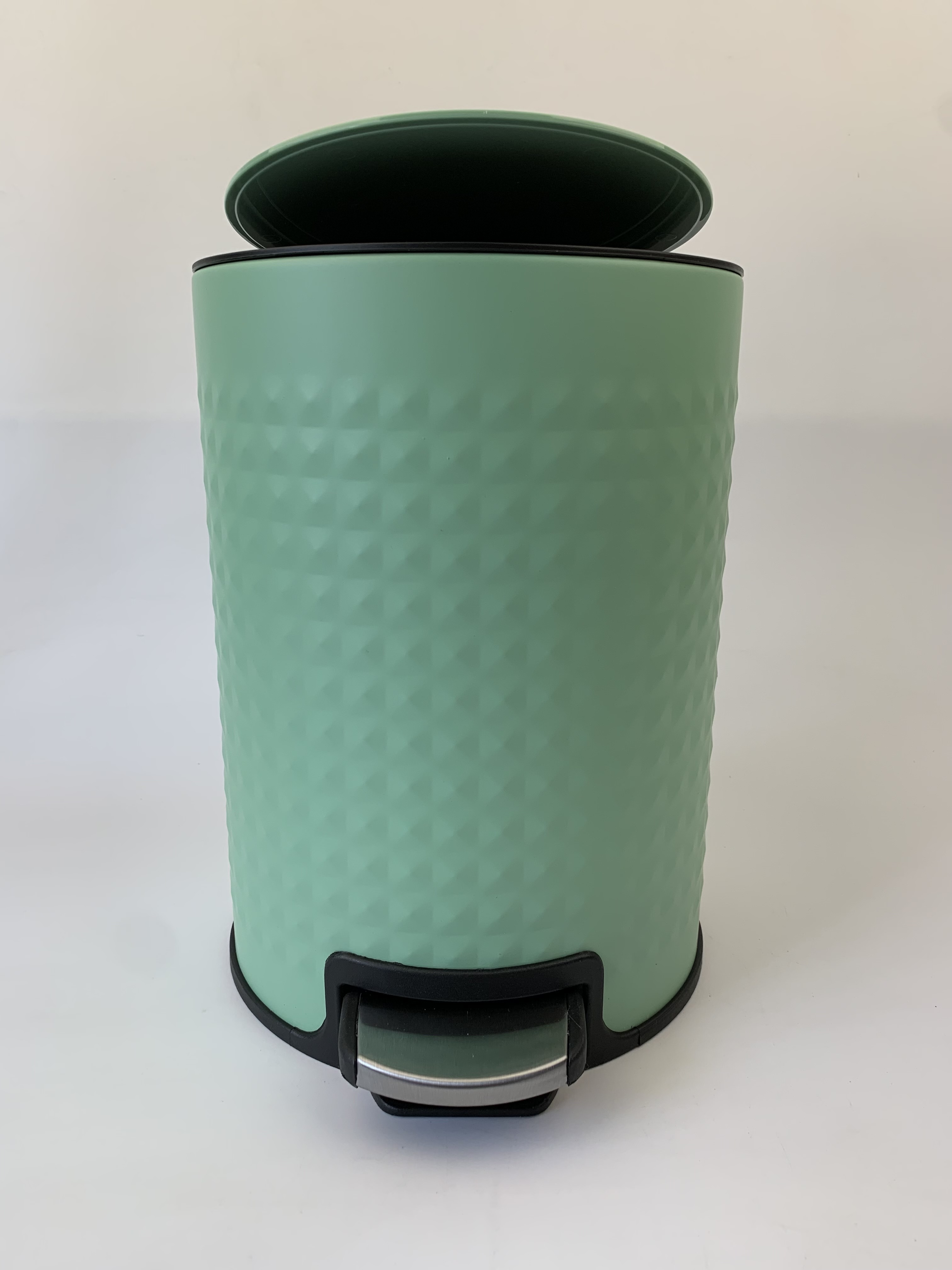 Ведро мусорное для дома с крышкой ZDK Smart, 5 литров, зеленый