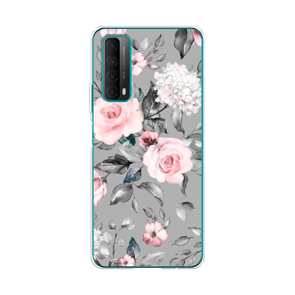 

Чехол Awog "Розы на сером" для Huawei P Smart 2021, 6104750-8
