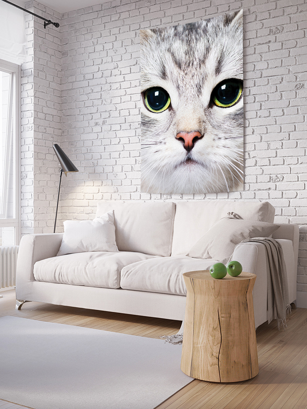 

Вертикальное фотопанно на стену JoyArty Суровый котик 100x150 см, Суровый котик