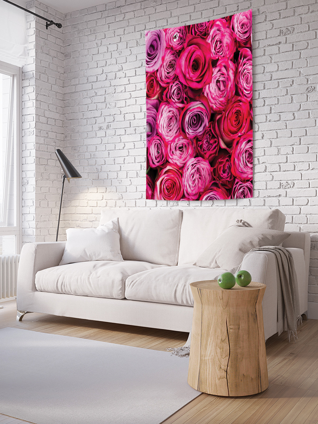 

Вертикальное фотопанно на стену JoyArty Фуксиевые розы 100x150 см, Фуксиевые розы