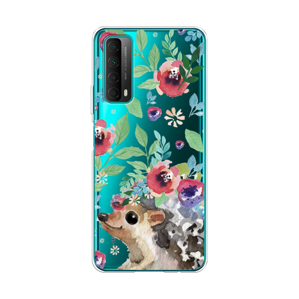 

Чехол Awog на Huawei P Smart 2021 "Ежик в цветах акварель", Разноцветный, 6104750-2