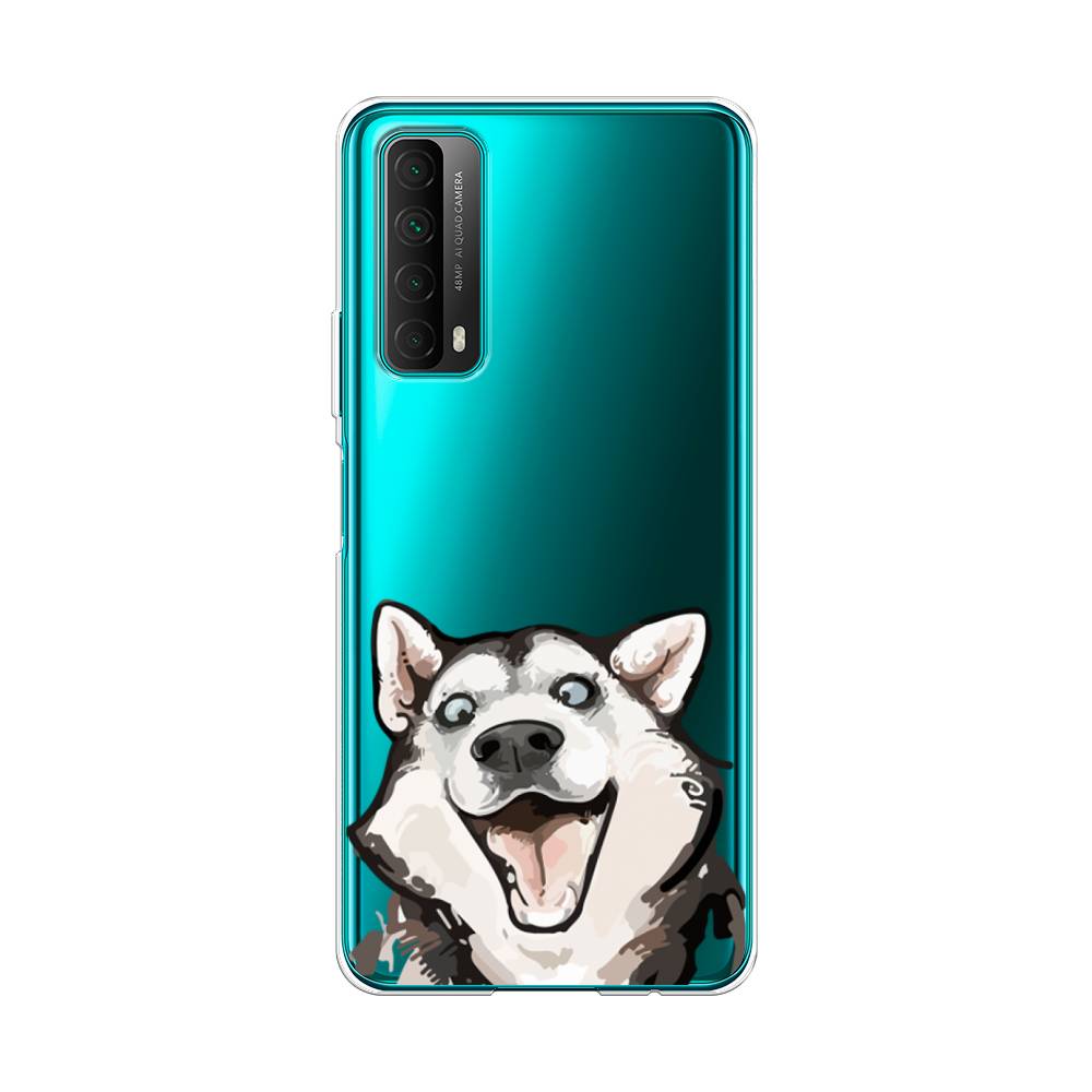 

Чехол Awog на Huawei P Smart 2021 "Радостный хаски", Разноцветный, 6104750-1