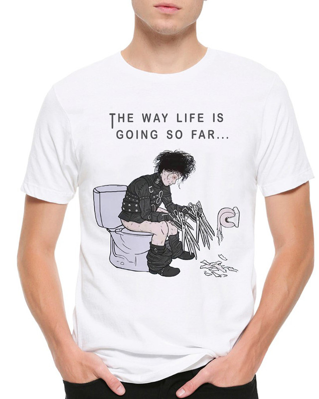 

Футболка мужская Dream Shirts Эдвард Руки Ножницы The Way Life Is Going So Far белая 2XL, "Эдвард Руки Ножницы The Way Life Is Going So Far"