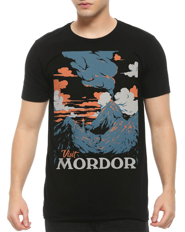

Футболка мужская Dream Shirts Visit Mordor Властелин Колец Lord of the rings черная S, "Visit Mordor Властелин Колец Lord of the rings"
