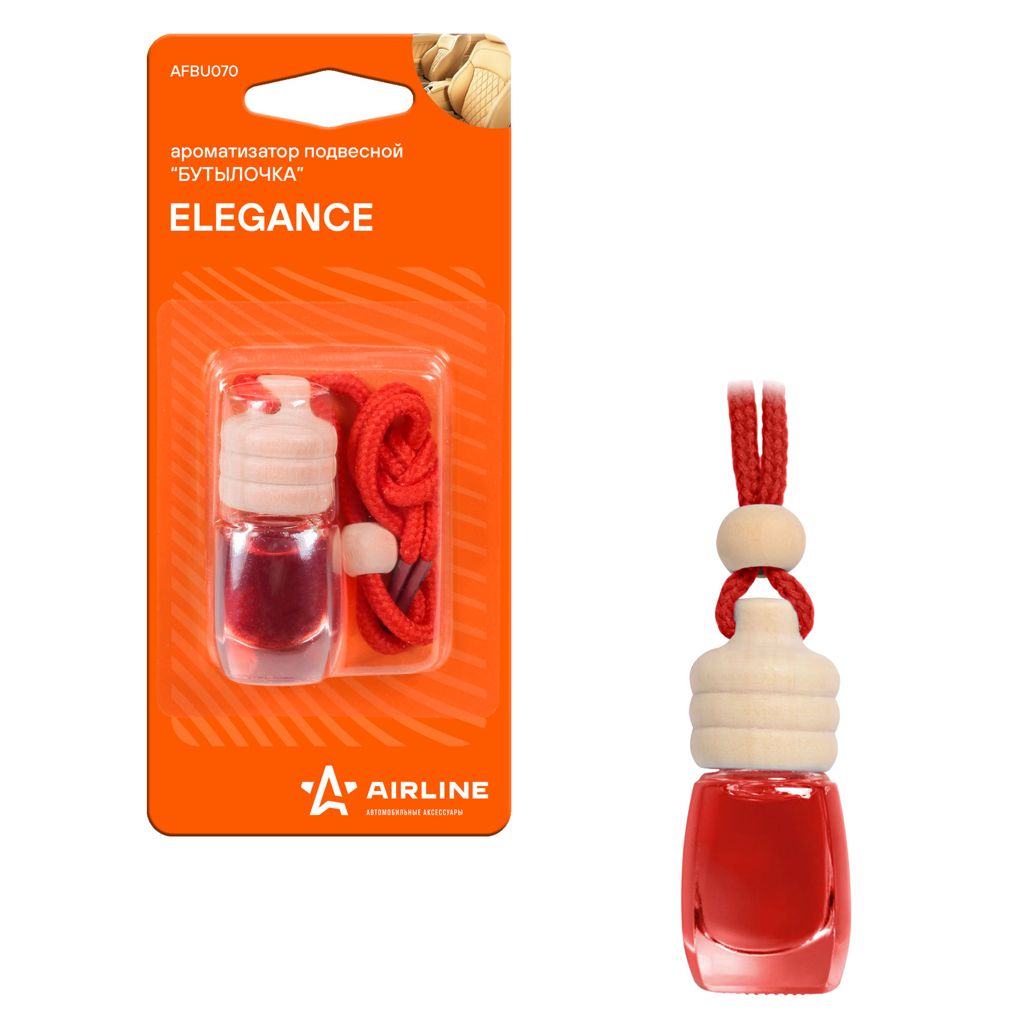 

Ароматизатор в машину Airline AFbu070 elegance, Красный