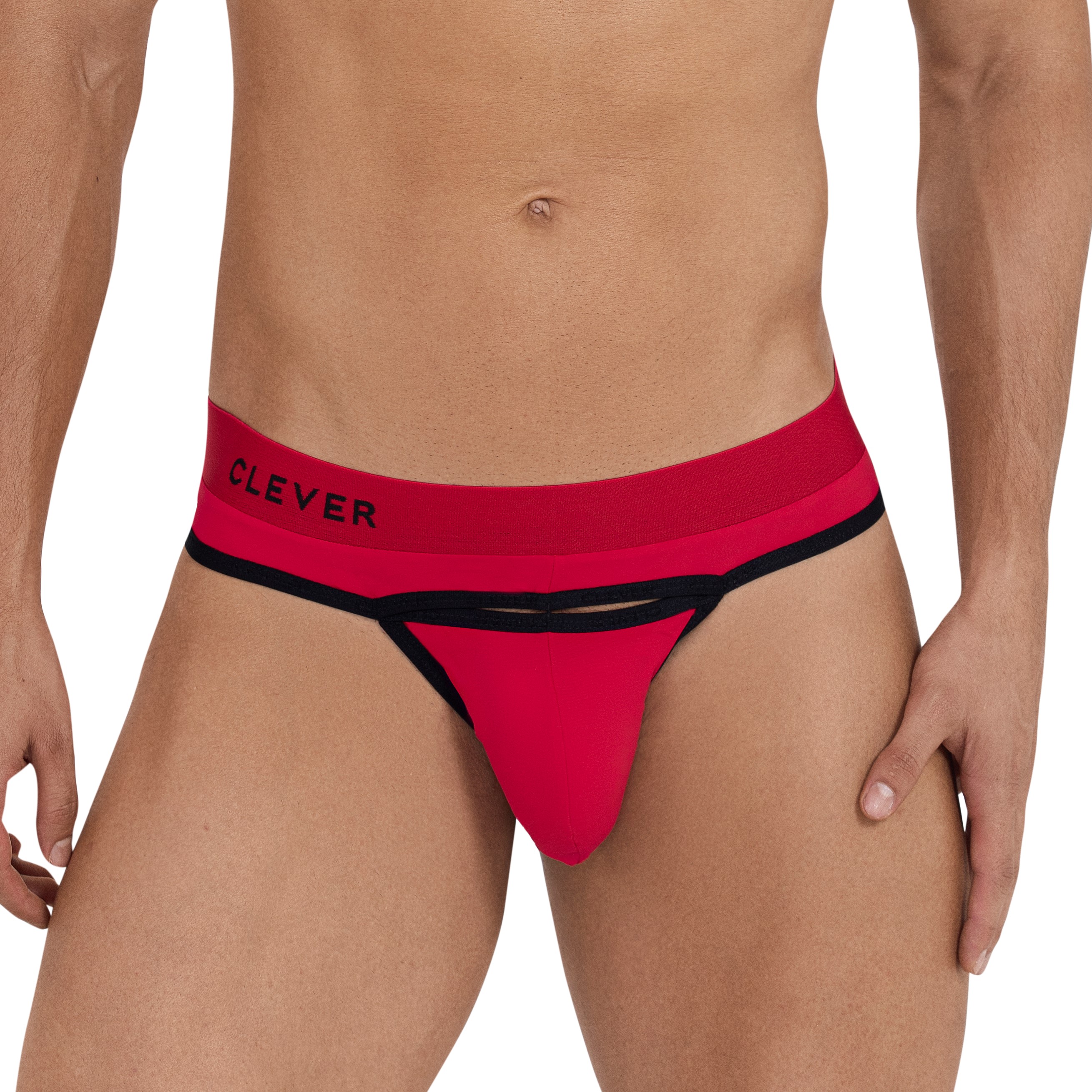 

Мужские трусы стринги Clever Celestial Thong красные 114705 L, Красный, 1147