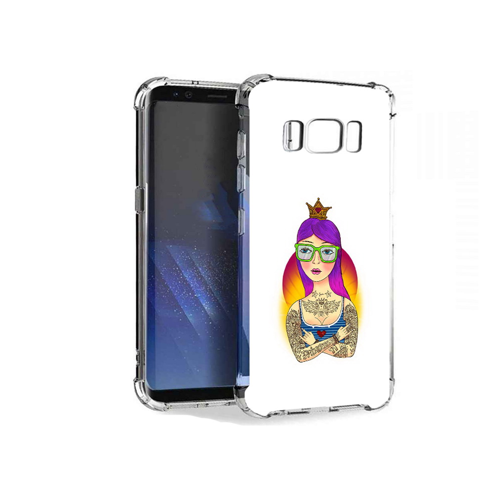 

Чехол MyPads Tocco для Samsung Galaxy S8+ девушка в татуировках с короной, Tocco