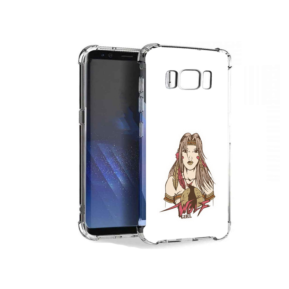

Чехол MyPads Tocco для Samsung Galaxy S8+ девушка волк, Tocco