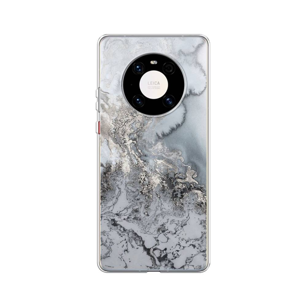 

Чехол Awog на Huawei Mate 40 Pro "Морозная лавина серая", Серый;серебристый, 6104450-3
