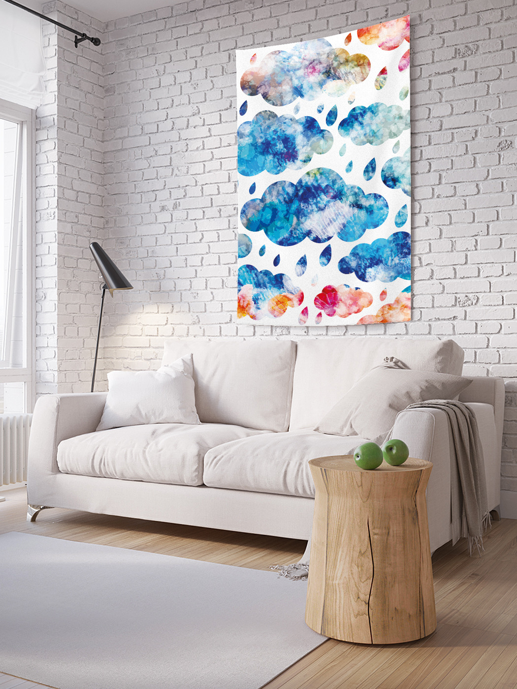 

Вертикальное фотопанно на стену JoyArty Красочный дождь 150x200 см, Красочный дождь